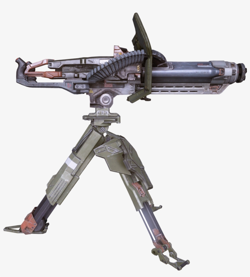 M343a2 Chaingun - Halo 5 Machine Gun Turret, transparent png #7860913