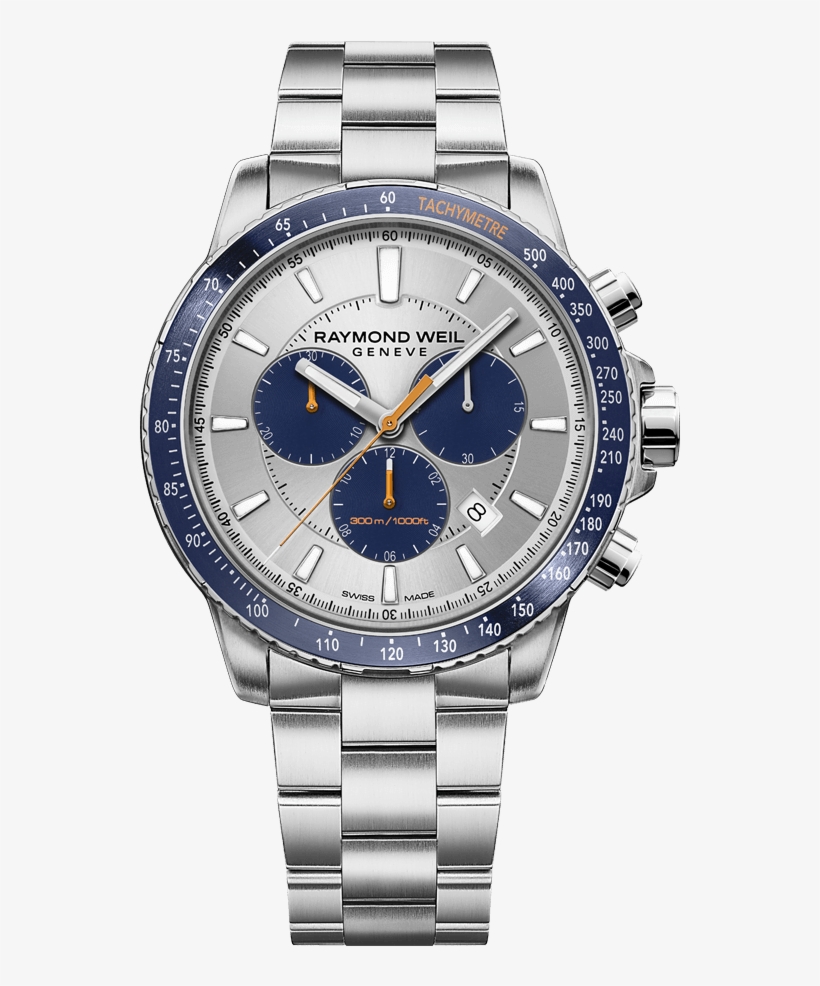 Raymond Weil Men's Tango Blue Chronograph 8570 St3 - Raymond Weil Tango Chronograph, transparent png #7861532