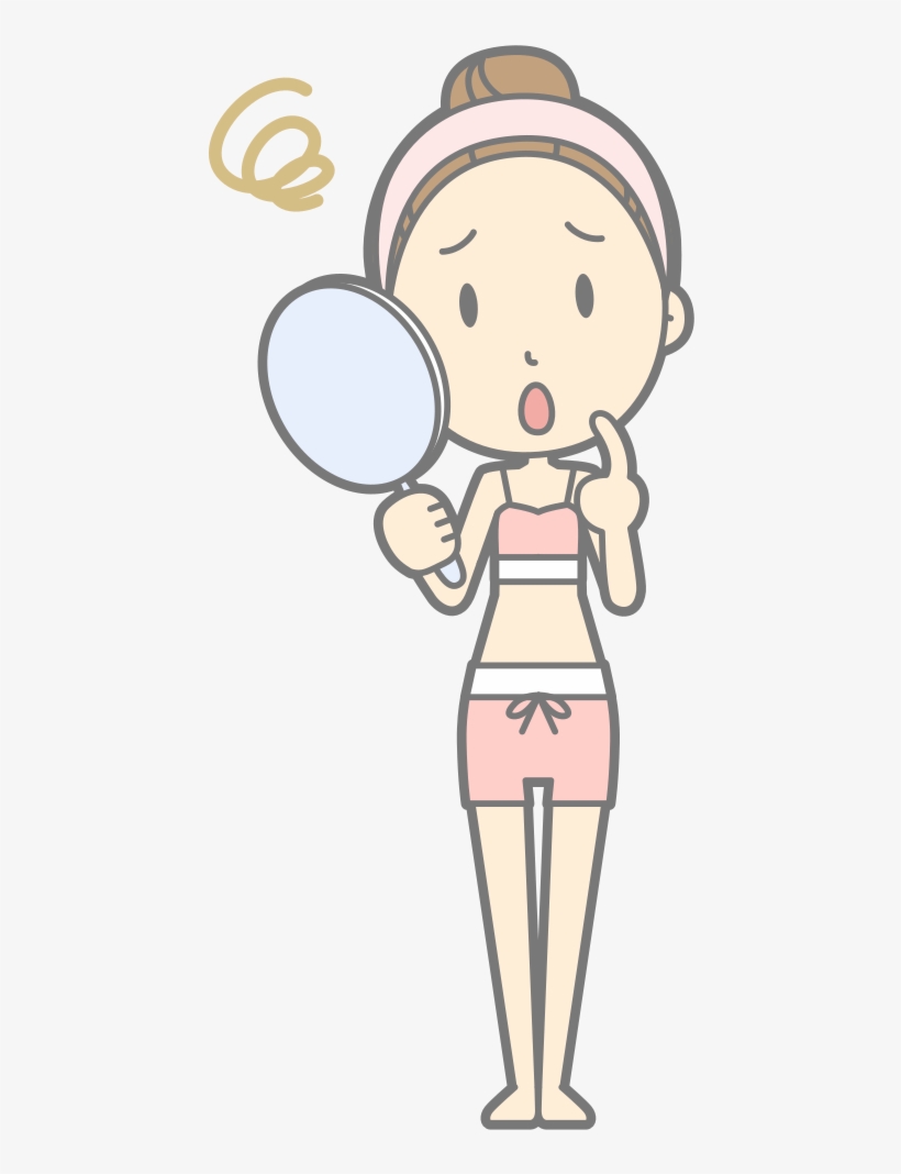 Worried Look In Mirror - Acne, transparent png #7861723