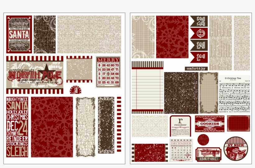 Tt Christmaspast Printable - Woven Fabric, transparent png #7861922