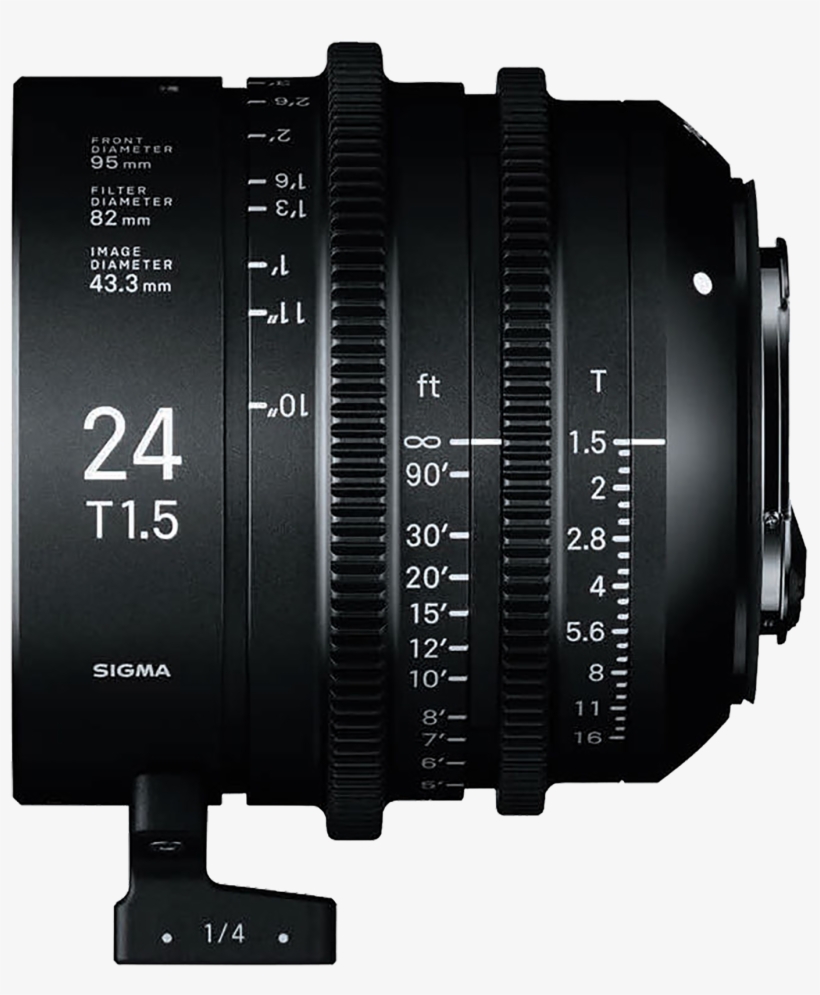 Sigma 24mm T1 - Sigma 50mm T1 5 Ff High Speed Prime, transparent png #7863252