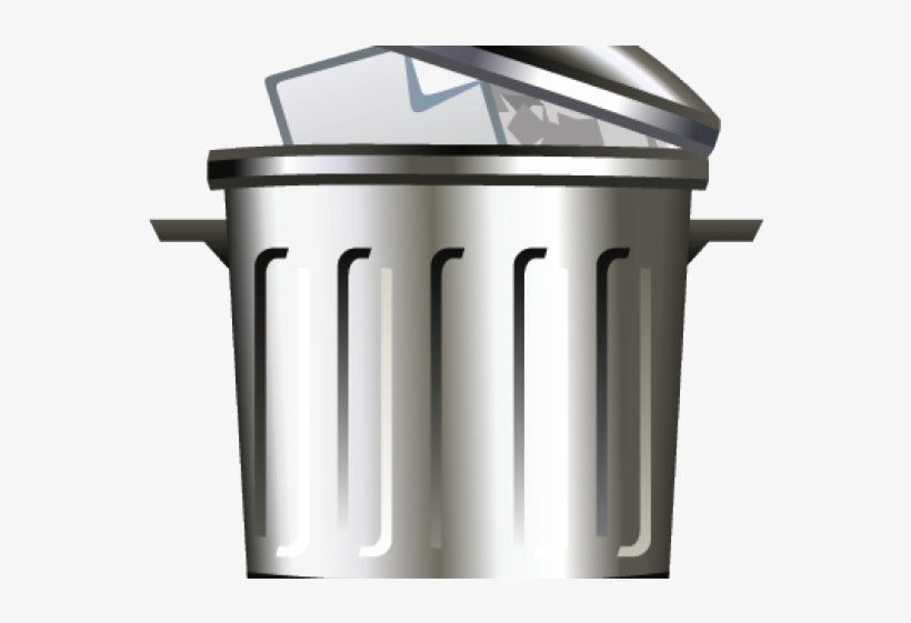 Trash Can Clipart Emoji - Png Cartoon Trash Can, transparent png #7863860