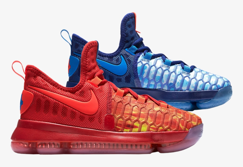 Nike Zoom Kd 9 Gs 'fire And Ice' - Nike Free, transparent png #7864006