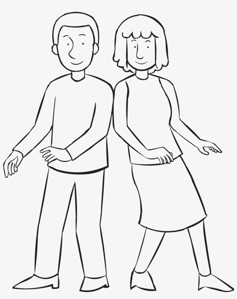 Lean Walk - Line Art, transparent png #7864201