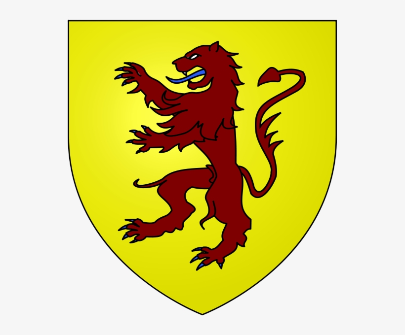 Which Features A Red Lion Rampant Against A Gold Field - Owain Glyndwr Coat Of Arms, transparent png #7864367