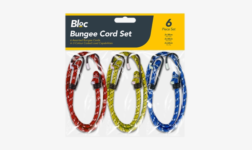 6 X Bungee Cords Wires Cables Straps Bungie Elastic - Chain, transparent png #7865959