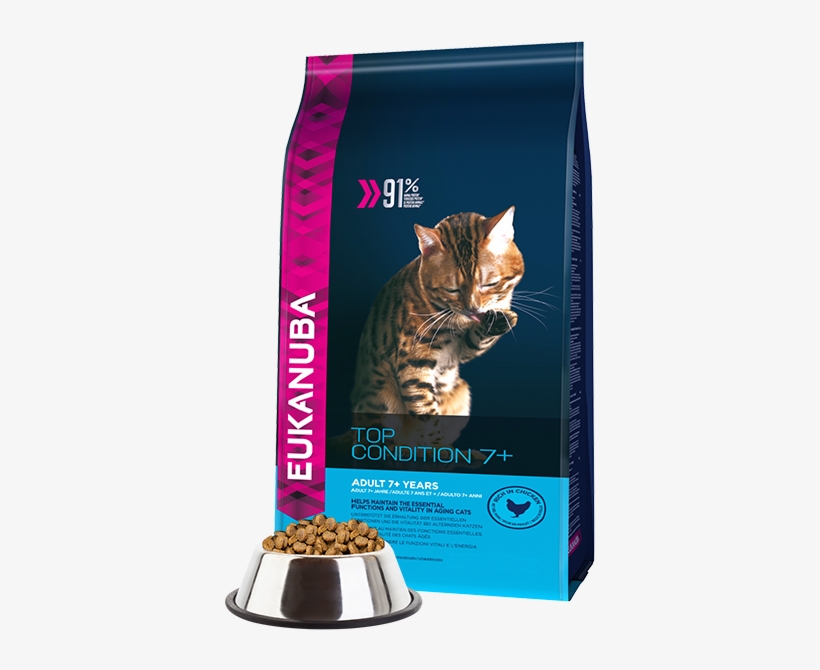 Eukanuba Senior Dry Cat Food Top Condition 7 - Eukanuba Top Condition 7+ Cat Food, transparent png #7865994