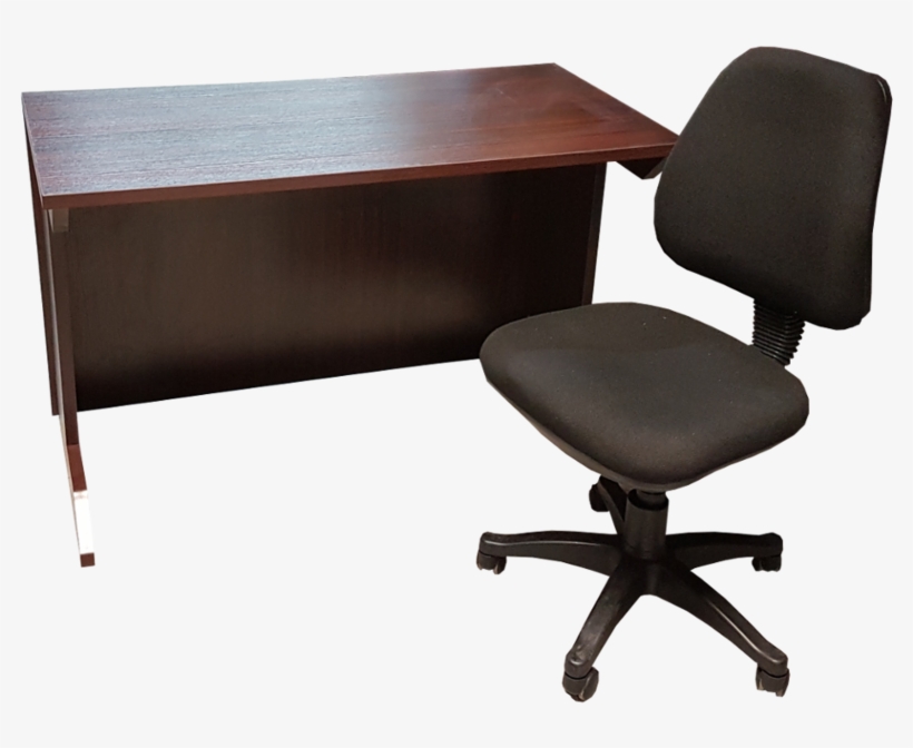 Combo Escritorio Tipo Pupitre Con Silla Secretarial - Office Chair, transparent png #7866012