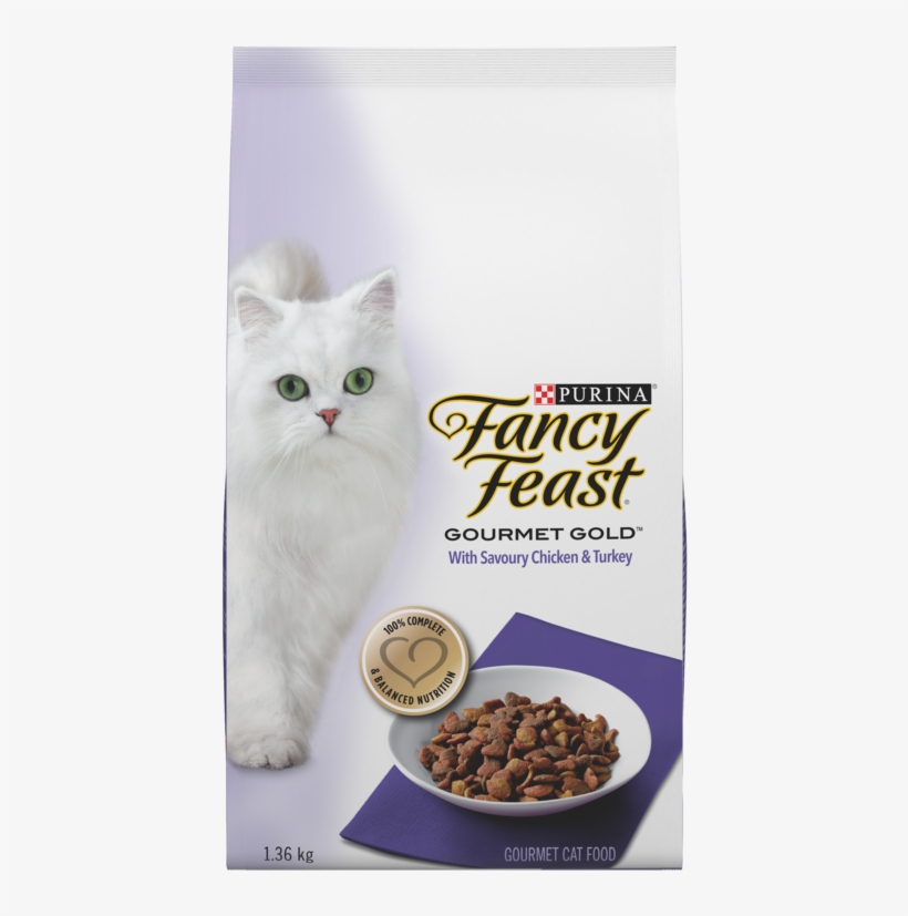 Fancy Feast® Gourmet Gold™ With Savory Chicken & Turkey - Fancy Feast Dry Cat Food, transparent png #7866314