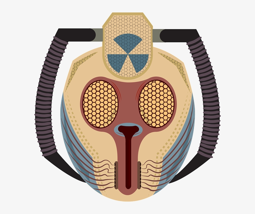 A Halloween Mask I Made For 2d Design In My Freshman - Illustration, transparent png #7866428