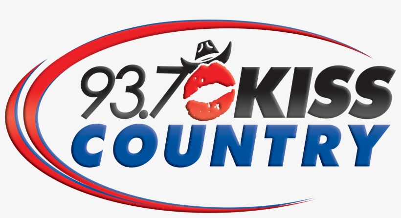 7 Kiss Country Station Logo - 93.7 Kiss Country, transparent png #7866483
