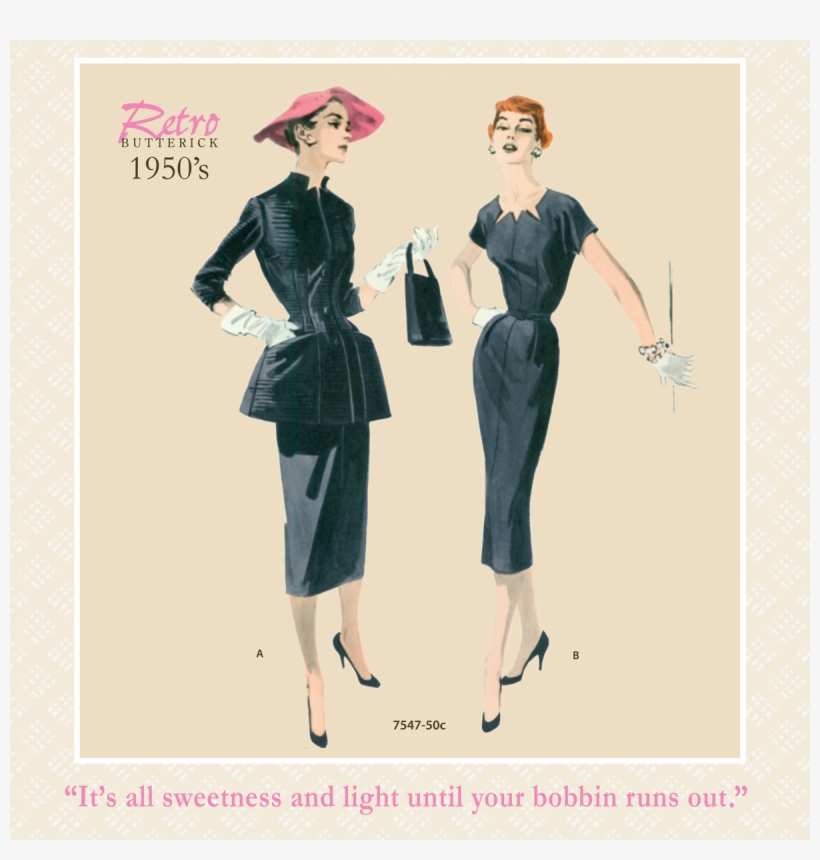 Retro Butterick Calendar Available At Butterick - Pattern, transparent png #7867480