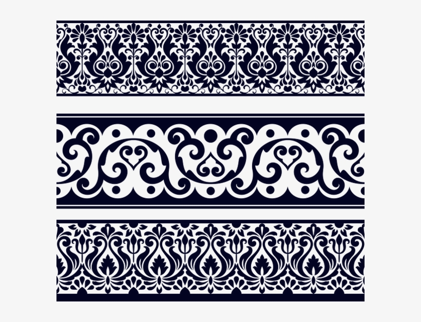 Винтажный Узор, Винтажный Орнамент, Бордюр - Ornament, transparent png #7867545