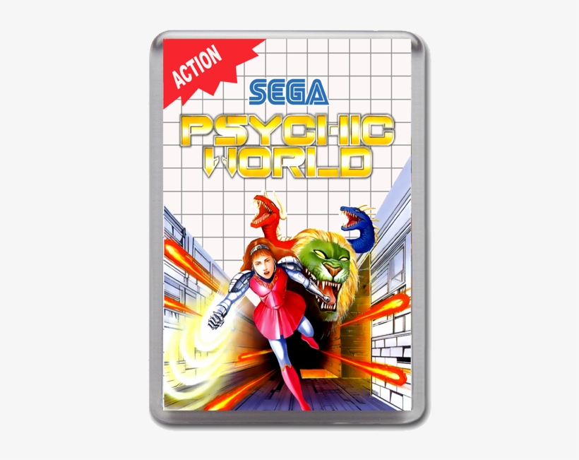 Psychic World Sega Master System Game Inspired Fridge - Psychic World, transparent png #7867814