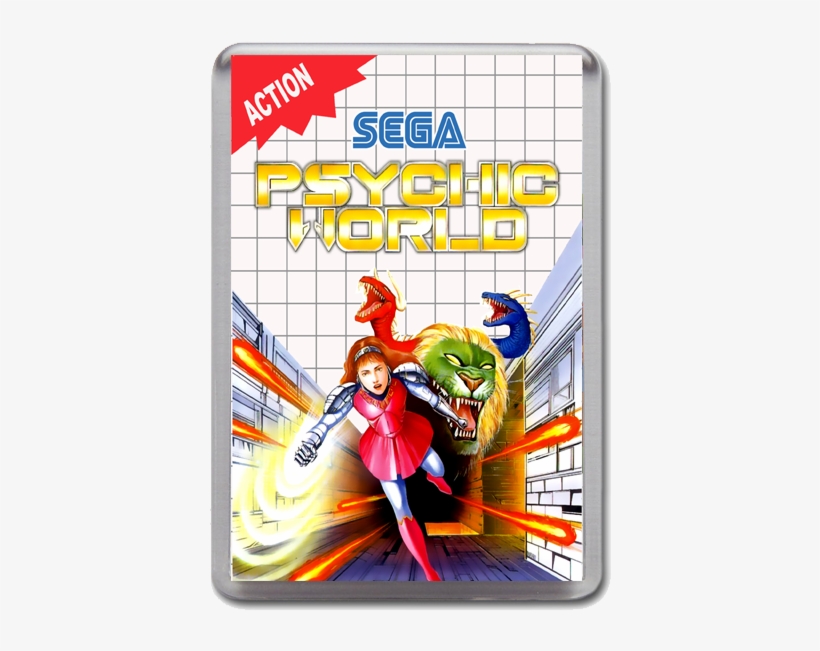 Psychic World Sega Master System Game Inspired Fridge - Psychic World, transparent png #7867814