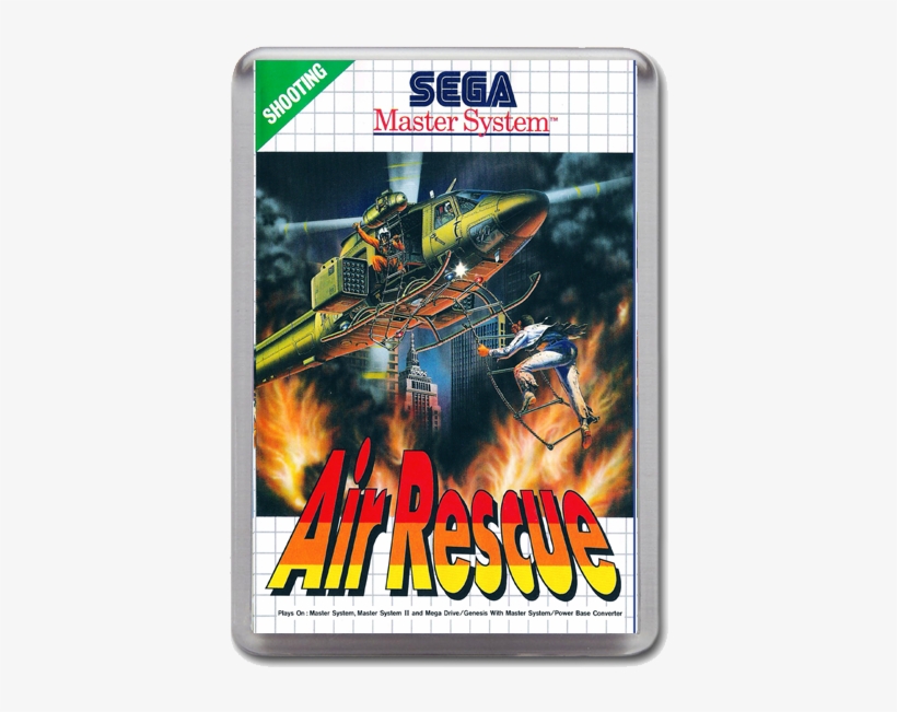 Air Rescue Sega Master System Game Inspired Fridge - Sonic The Hedgehog Master System, transparent png #7867847