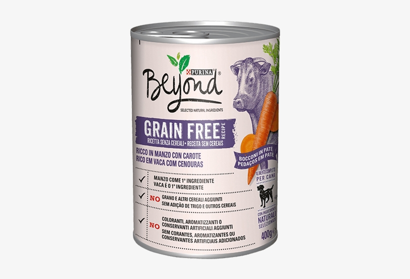 Rico En Buey Con Zanahorias - Beyond Grain Free, transparent png #7868386