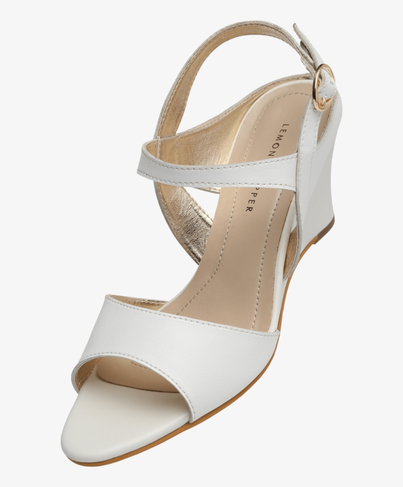 Womens Casual Ankle Buckle Closure Wedge Sandal - High Heels, transparent png #7868445