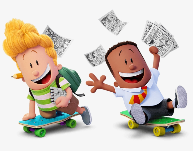 George And Harold Captain Underpants - Captain Underpants Movie Characters, transparent png #7868988