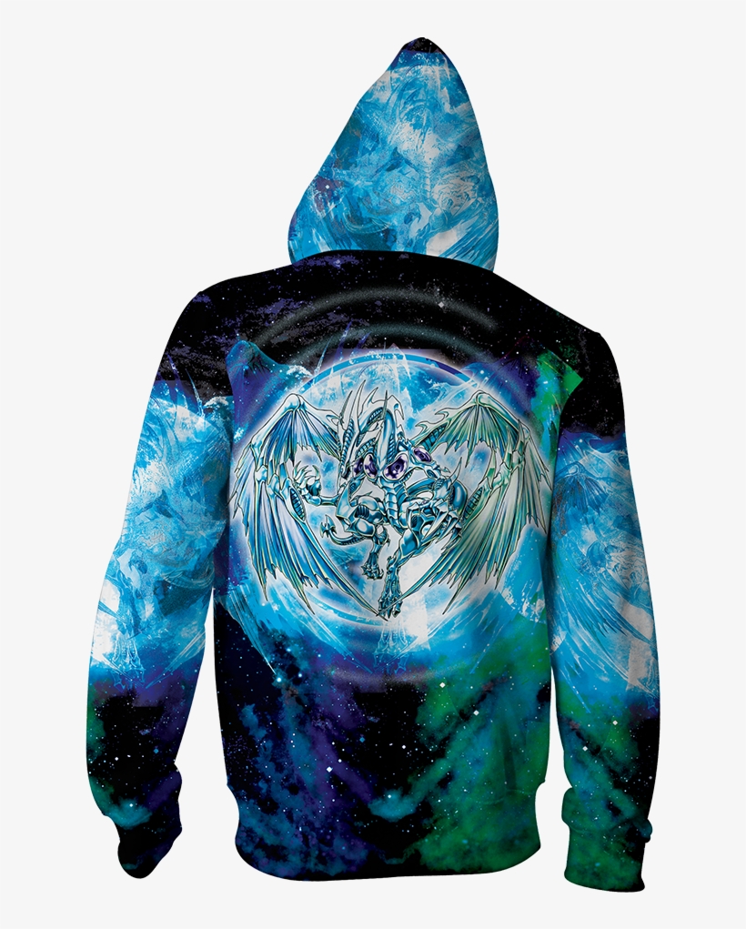 Yu Gi Oh Stardust Dragon 3d Zip Up Hoodie Fullprinted - Jinx Genji Hoodie, transparent png #7869814