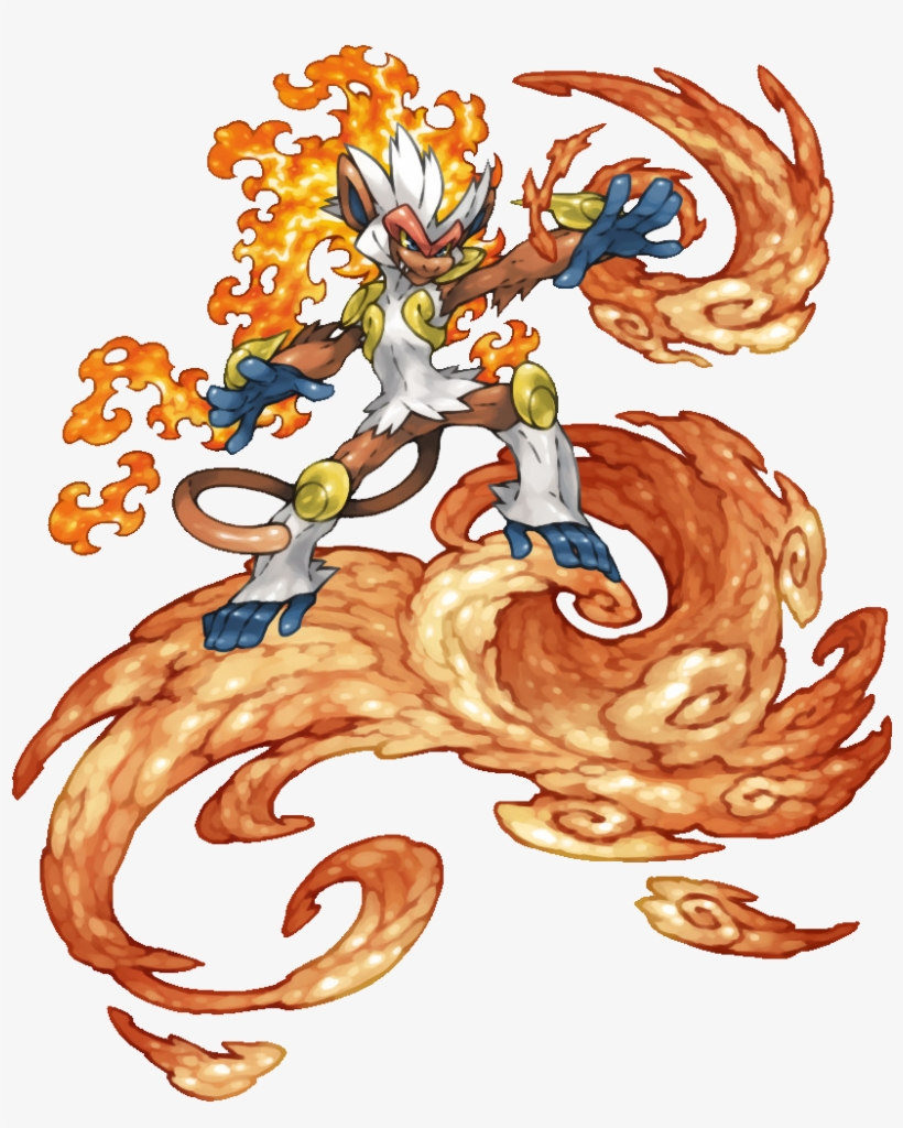 392 - Infernape, transparent png #7869954