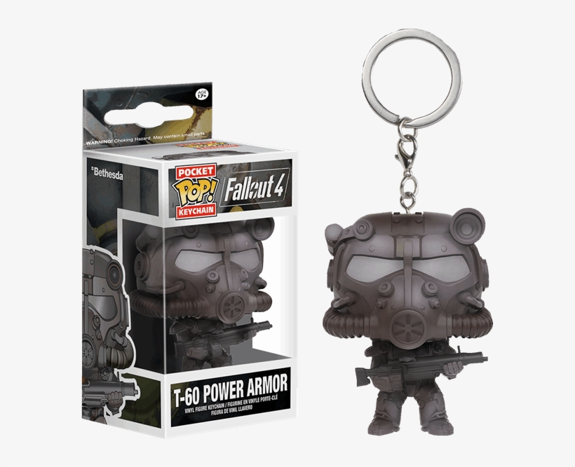 T-60 Power Armor Pocket Pop Vinyl Keychain - Pop Keychain Fallout 4, transparent png #7870859