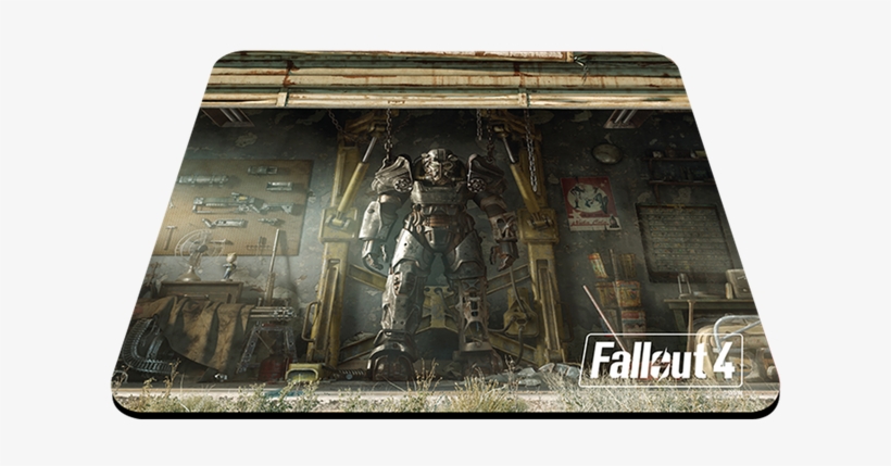 Qck Fallout 4 Garage - Steelseries Mouse Pad Fallout, transparent png #7870894