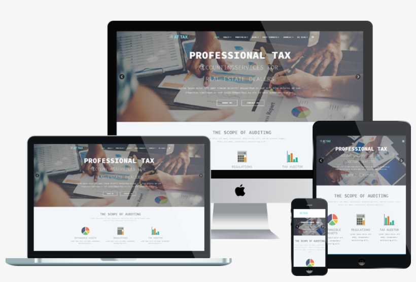 At Tax Free Responsive Tax Website Templates - Hotel Booking Joomla Template, transparent png #7871050