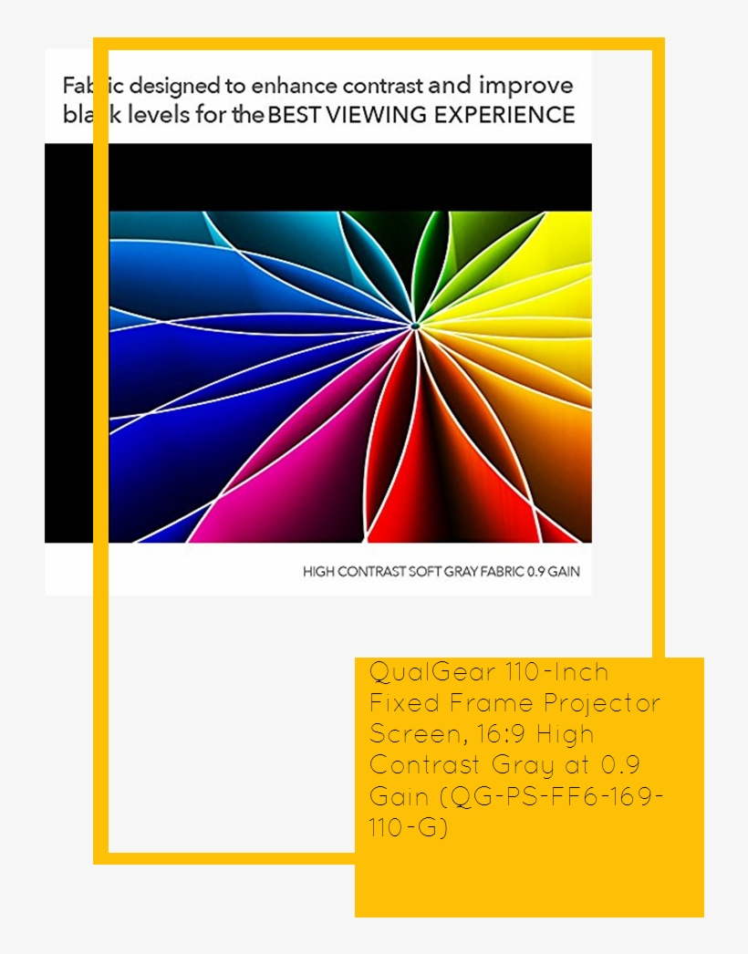 Qualgear 110 Inch Fixed Frame Projector Screen, - Diagram, transparent png #7871886