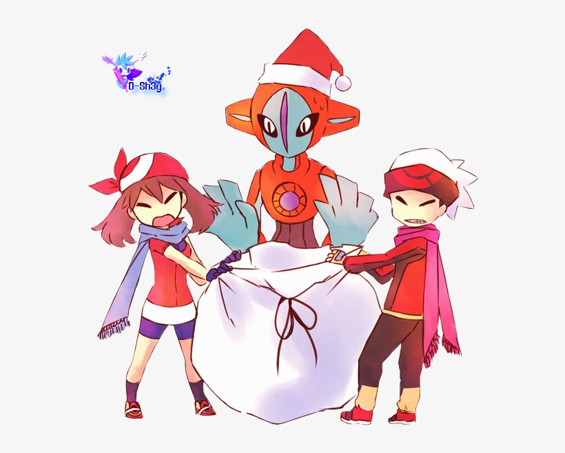 Render Deoxys, Flora Et Brice - Cartoon, transparent png #7872249