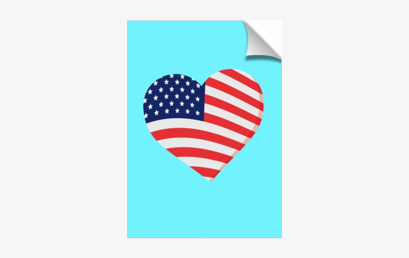 Heart In Stars And Stripes - Flag Of The United States, transparent png #7872667