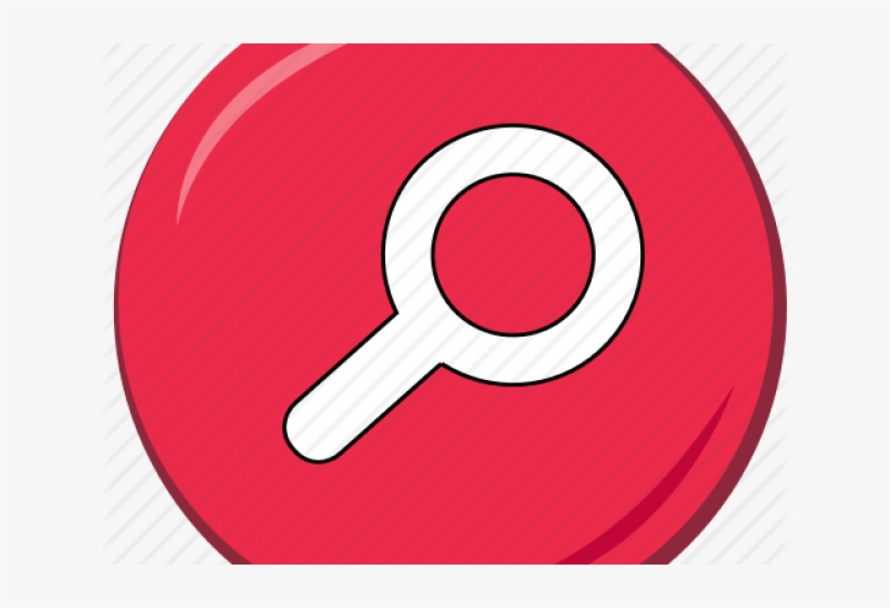 Search Button Clipart Symbol - Circle, transparent png #7872759