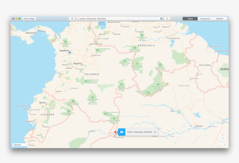 The Border Of Colombia And Brazil - Atlas, transparent png #7872829