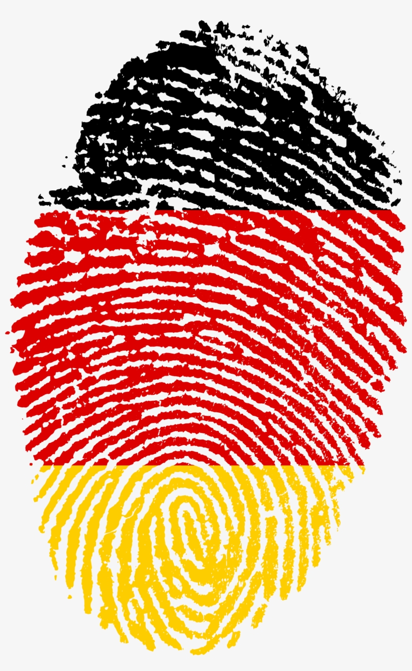 Germany Flag Fingerprint Country 652967 - Germany Fingerprint, transparent png #7872943