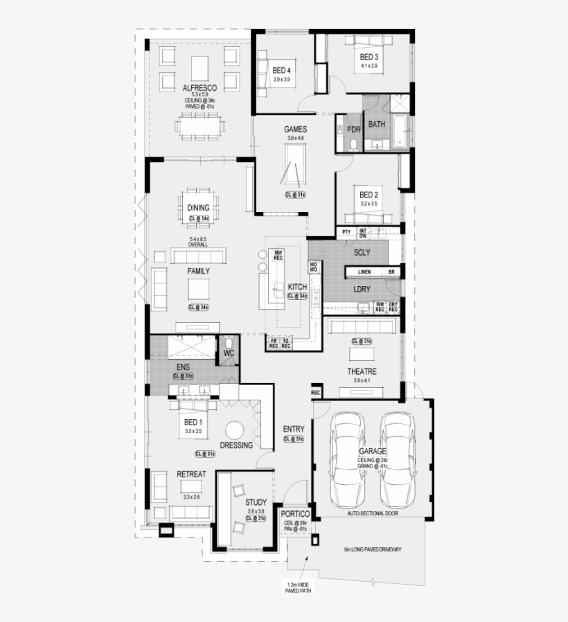 Needs Some Changes Thp Washington Platinum Floorplan - Floor Plan, transparent png #7873460