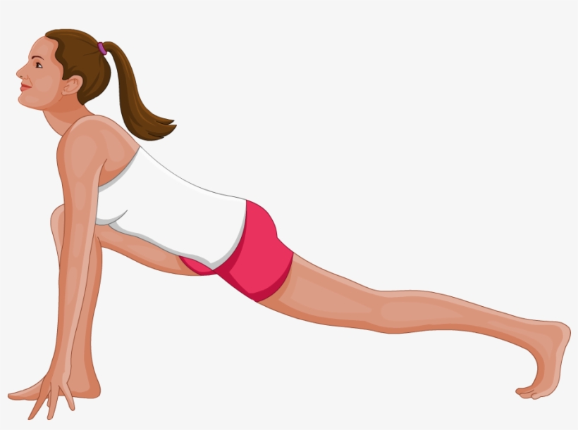 High Lunge Pose - Girl, transparent png #7873654