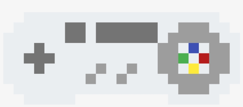 Snes Controller - Cloud Pixel Art Simple, transparent png #7874269