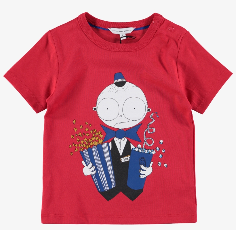 Picture Of Babies Cinema Usher T-shirt Red, transparent png #7875048
