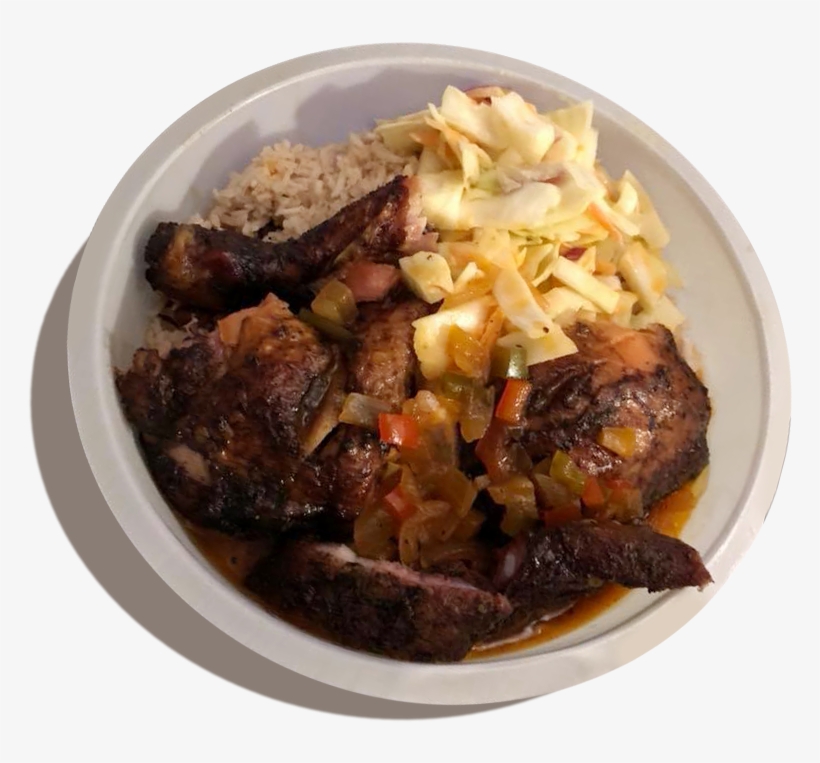 Bowl Of Jerk Chicken, transparent png #7875164