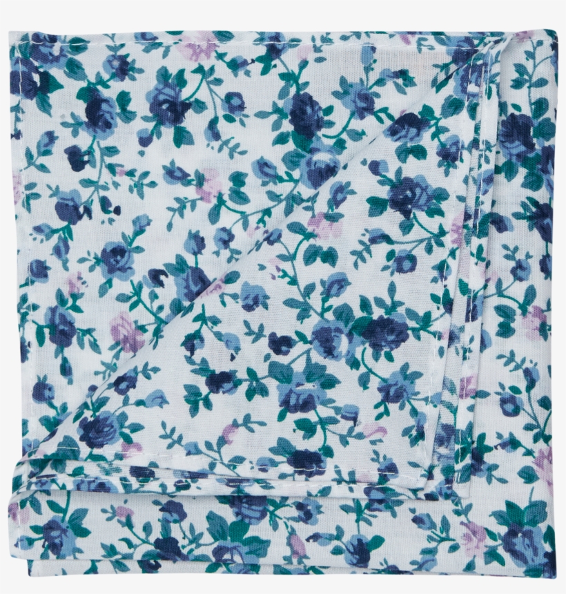Vanilla Floral Print Cotton Pocket Square - Patchwork, transparent png #7876229