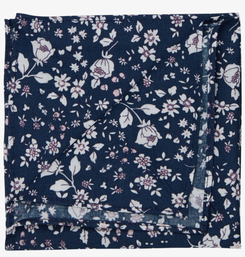navy floral print