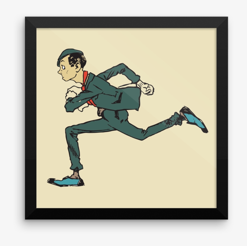 Running Guy Poster - Amss, transparent png #7876865