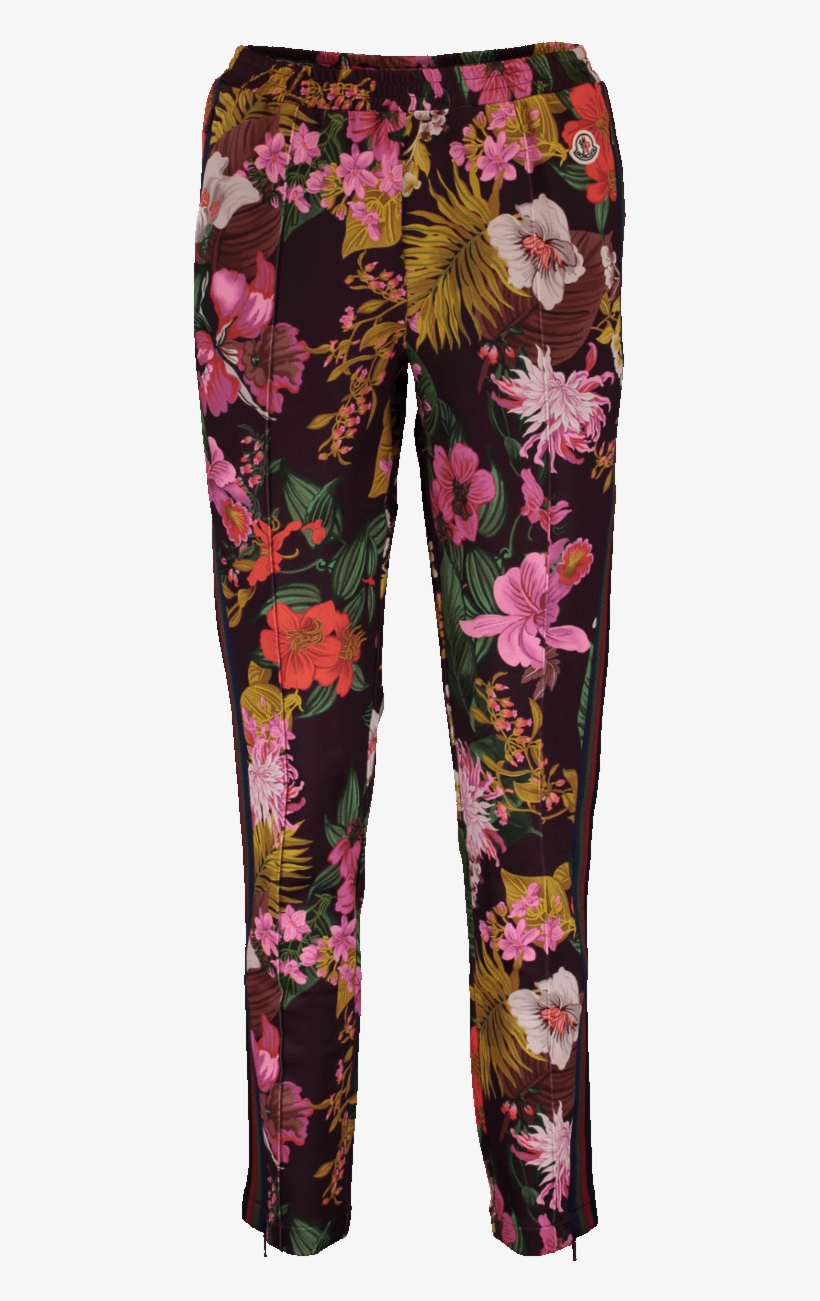 Moncler Pull On Floral Print Pant, Burgundy - Pajamas, transparent png #7877098