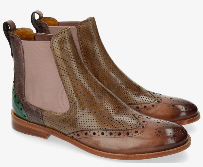 Perfo Multi Elastic Rose - Chaussures En Cuir Pour Femme, transparent png #7878185