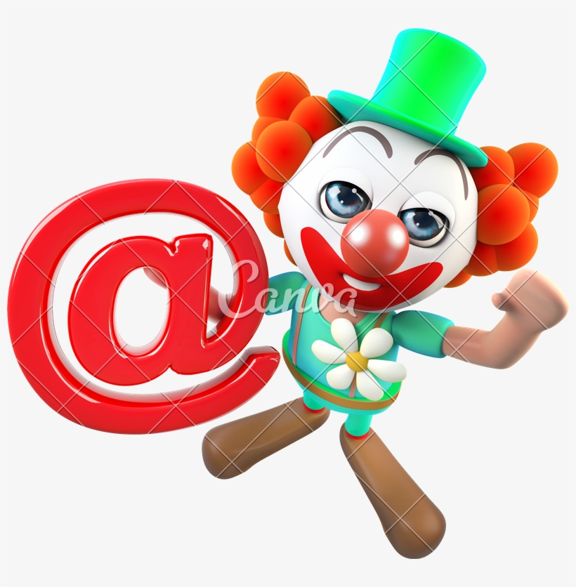 D Funny Clown - Clown, transparent png #7878289