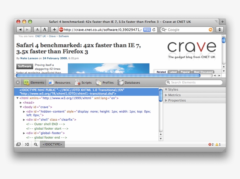 Cnet Safari Browser - Safari Tabs On Top, transparent png #7878349