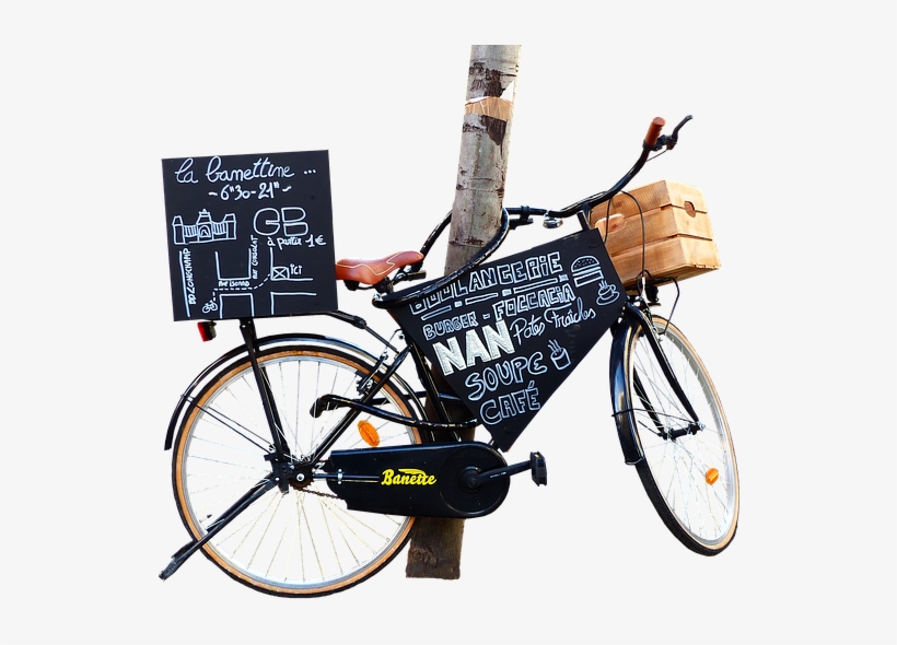 Bike, Black, Old, City, Retro, Wheel, Urban, Street - Hybrid Bicycle, transparent png #7878417
