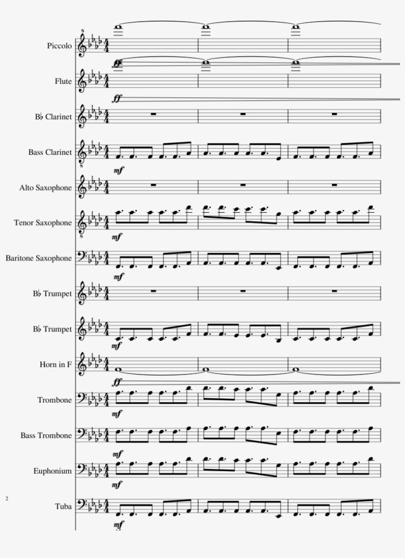 Darude- Sandstorm Sheet Music Composed By Nick Manahan - Shelter Porter Robinson Flute Sheet Music, transparent png #7878699