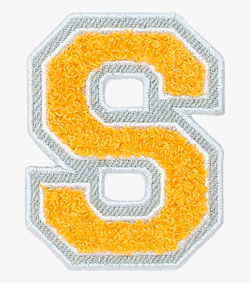 Varsity Letter Yellow Patches - Varsity Letter S Patch, transparent png #7879518
