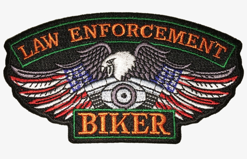 Law Enforcement Biker Patch - Emblem, transparent png #7879612